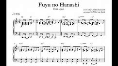 Given OST - Fuyu no Hanashi - Piano sheet music | ギヴン - 冬のはなし