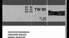 Deutz Fahr DX85 DX90 DX110 TW 90 Gearbox - Workshop Manual