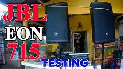 JBL EON 715 Sound Testing With Yamaha MGP16x Console