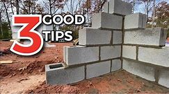 3 Great Tips for Block-work | Build A Foundation