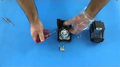 DLP TV Repair - How to Replace a Philips 334 Bulb in the 915B403001 Lamp - How to Fix DLP TVs