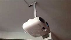 Ceiling Projector Installation with wire concealment