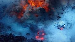 Largest underwater eruption in history creates a massive volcano.
