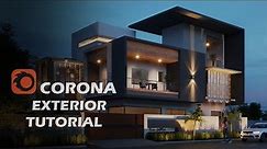 3Ds Max 2022 corona Complete Exterior Rendering Tutorial for beginners to intermediate #1