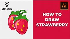 How to draw strawberry in ADobe Illustrator