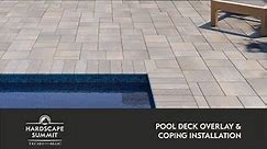 Pool Deck Overlay and Coping Installation