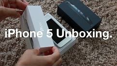 iPhone 5 Unboxing (Black & White 32GB)
