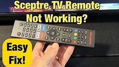 Sceptre TV Remote Not Working? Unresponsive? Slow to Delayed Response? Easy Fix!