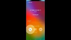 LG G7 Fit incoming call (screen video)