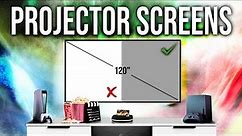5 Best Projector Screens | Don't get a projector until you watch this!