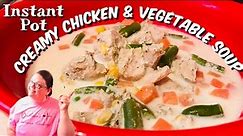 INSTANTS POT CREAMY CHICKEN AND VEGETABLE SOUP