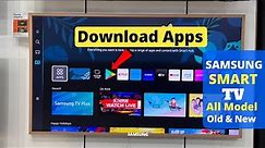 Samsung Smart TV: Apps Install & Download in Samsung TV | Play Store [ Step by Step ]