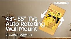 Mount your 43”-55” Frame or Neo QLED TV on the wall using the Auto-Rotate wall mount | Samsung US