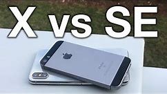 iPhone X vs iPhone SE - Full Comparison! (2018)