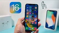 iOS 16 OFFICIAL on iPhone X (Review)