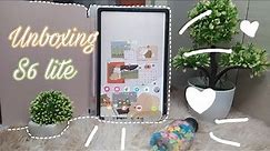 Unboxing samsung galaxy tab s6 lite + accessories review 💕