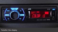 JVC KD-X40 Car Receiver Display and Controls Demo | Crutchfield Video