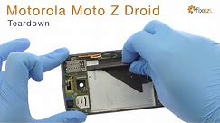 Motorola Moto Z Droid Teardown and Reassemble - Fixez.com