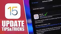 How To UPDATE to iOS 15 - Tips to Properly Install iOS 15 !
