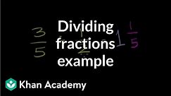 Dividing fractions example 2 | Fractions | Pre-Algebra | Khan Academy