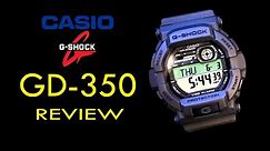 *REVIEW* Casio G-Shock GD350 Vibration Alarm Tactical Military Digital Watch Review