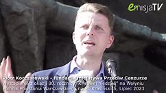 Polską rządzą pachołki spadkobierców naszych oprawców! - mocne wystąpienie Piotra Korczarowskiego