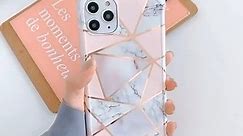 Plated Marble Case for iPhone