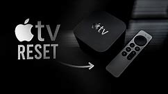 How to Reset Apple TV - 2024