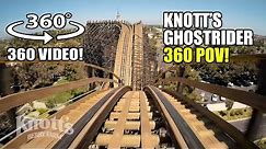 Ghostrider Roller Coaster 360 VR POV Knotts Berry Farm California - Giroptic 360 Camera