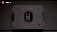 MSI® HOW-TO install a VESA mount to an MSI Monitor