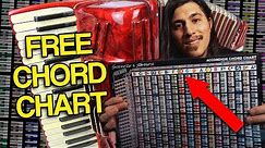 How To Play Accordion with FREE Chord Chart - Beginners Accordion Lesson
