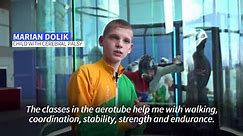 Russian children fly free from challenges of cerebral palsy