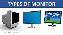 TYPES OF COMPUTER MONITOR || CRT, LCD, LED MONITORS || COMPUTER VIDEOS