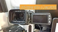 How to connect the JVC EVERIO HD7 camcorder for a LIVESTREAM