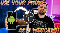 Use your Android Phone as Webcam WIRELESSLY!! - Droidcam Tutorial