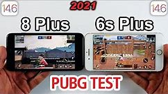 iPhone 6s Plus vs iPhone 8 Plus PUBG MOBILE TEST 2021 - IOS 14.6 PUBG TEST⚡