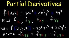 Partial Derivatives - Multivariable Calculus