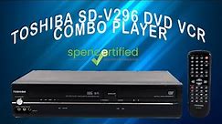 TOSHIBA SD-V296 DVD VCR COMBO PLAYER BLACK TUNERLESS HIGH QUALITY VHS TAPE PLAYER