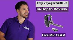 Plantronics Voyager 5200 UC -In-Depth Review! With Mic Test!