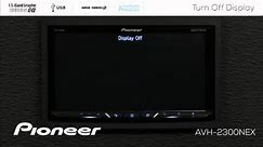 How To - Turn Off the Display on Pioneer AVH-EX In Dash Receivers 2018