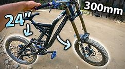 What happens when you put 24” Wheels on your 300mm MONSTER BIKE at Whistler?!