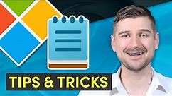 📝 Notepad - Tips & Tricks (What You Need to Know)