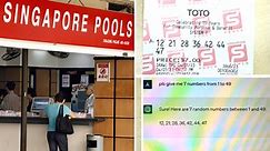 Singaporean man's request for numbers from ChatGPT leads to a small Toto win