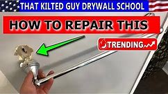 How to repair a TOWEL BAR Ripped out of the Drywall