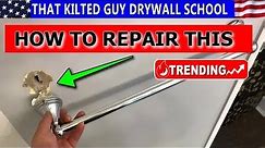 How to repair a TOWEL BAR Ripped out of the Drywall