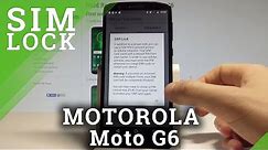 How to Enable / Disable PIN on MOTOROLA Moto G6 - SIM Lock Settings |HardReset.Info