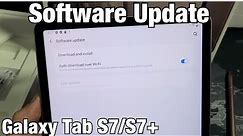 Galaxy Tab S7/S7+: How to Software Update to Latest Version