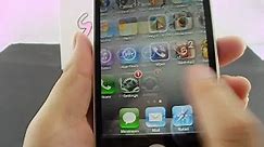 Tempered Glass Screen Protector Film for iPhone 4/4S-Black