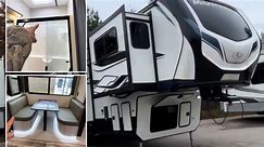 Luxury caravan with king-size bed & huge shower... it even has a LOFT
