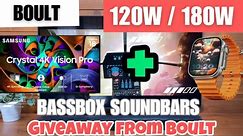 Free Samsung TV | boult BassBox soundbar range 🔥 Coming soon 120w & 180w only at 5999 ! #boult
